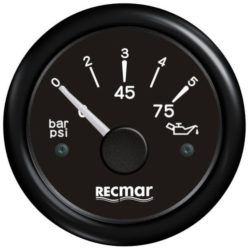 INDICADOR PRESION ACEITE 10-184º 0/5 BAR NEGRO