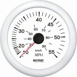 RELOJ CUENTAMILLAS 0/55 MPH BLANCO