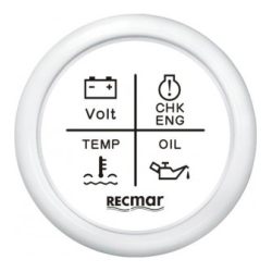 RELOJ MULTIFUNCION 12V/24V BLANCO