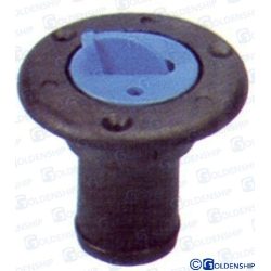 TOMA DE CUBIERTA «WATER» 38 mm NEGRA