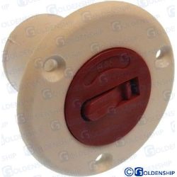 TOMA DE CUBIERTA «GAS» 50 mm NEGRA