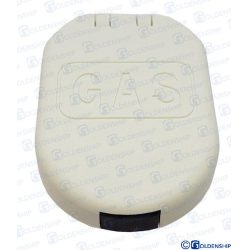 TOMA CUBIERTA CIERRE RAPIDO «GAS» BLANCO