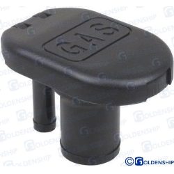 TOMA CUBIERTA CIERRE RAPIDO «GAS» NEGRO