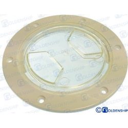 TAPA REGISTRO 102 mm TRANSPARENTE