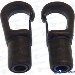 GANCHO MOSQUETON NEGRO 8 mm. (PACK 2)