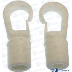 GANCHO MOSQUETON BLANCO 8 mm (PACK 2)