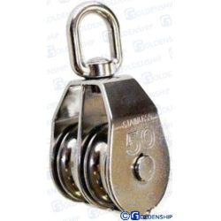 POLEA DOBLE GIRATORIA 6 mm (PACK 10)