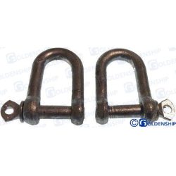 GRILLETE GALV. RECTO 6 mm. (PACK 2)