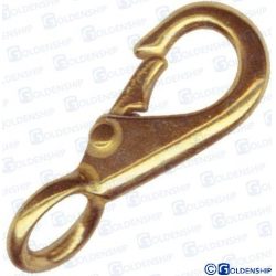 MOSQUETON BRONCE FIJO 97mm.