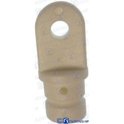 TERMINAL MACHO NYLON BLANCO 16 mm (PACK 2)