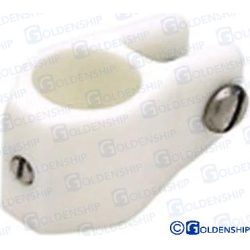 ABRAZADERA TOLDO NYLON BLANCO 19 mm (PACK 2)