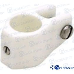 ABRAZADERA TOLDO NYLON BLANCO 22 mm (PACK 2)