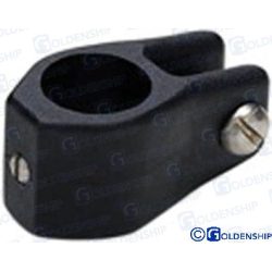 ABRAZADERA TOLDO 19 mm. NYLON NEGRO (PACK 2)