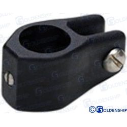 ABRAZADERA TOLDO 22 mm. NYLON NEGRO (PACK 2)