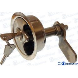 TIRADOR TAPA CON LLAVE 75x60mm