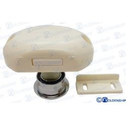 CIERRA GUANTERA LATON BOTON CROMADO