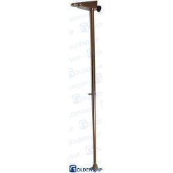 ASTA BANDERA LATON CROMADO 50 cm BASE 14 cm