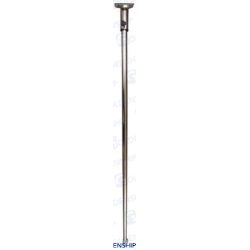 ASTA DE BANDERA INOX 80 cm BASE 73 mm