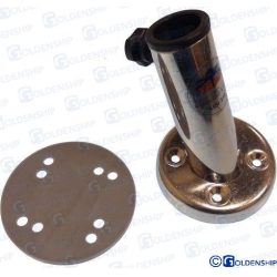 BASE INCLINADA ACERO INOX Ø 22 mm