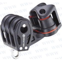 POLEA TRIPLE CON MORDAZA 29 mm