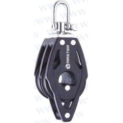 POLEA DOBLE GIRATORIA CON ARRAIGO 40 mm