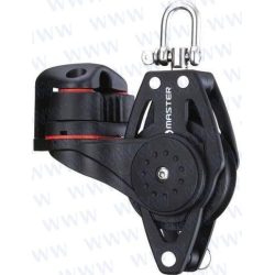 POLEA SIMPLE CON ARRAIGO Y MORDAZA 40 mm