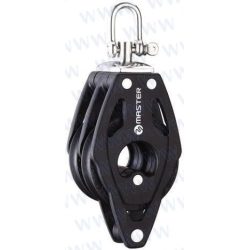 POLEA DOBLE CON ARRAIGO 75 mm