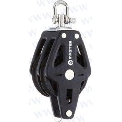 POLEA DOBLE RODAMIENTOS CON ARRAIGO 50 mm