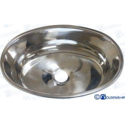 FREGADERO OVAL CON DESAGÜE – EXT. 265×390