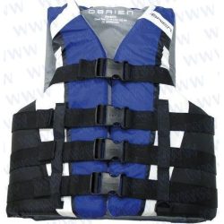 CHALECO 4B ADJ. NYLON AZUL – S/M