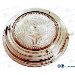 LUZ INTERIOR INOX. 12V 15W Ø140 mm.