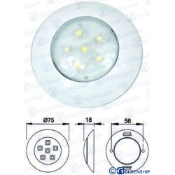 PLAFON INTERIOR LED 6W 12V&24V BLANCO