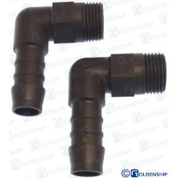 RACOR 90º POLIAMIDA 3/8 – 12 mm.