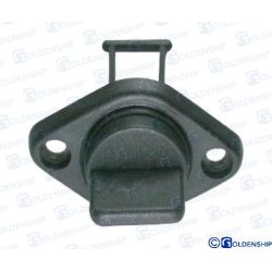 DESAGÜE CON TAPON PLASTICO NEGRO