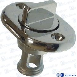 DESAGÜE CON TAPON OVAL INOX 64 MM.