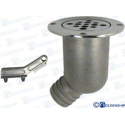 DESAGÜE BAÑERA INOX. CON VALVULA
