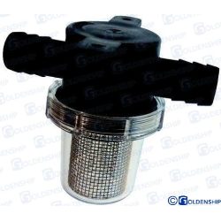 FILTRO AGUA ROSCA 1/2″ MANGUERA 12,7 mm.