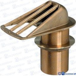 PASACASCO HIGH FLOW BRONCE C/REJILLA 4″