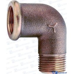CODO MACHO/HEMBRA BRONCE 2 1/2″