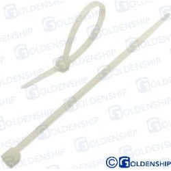 ABRAZADERA NYLON 100×2,5 mm. BLANCA (PACK  100)