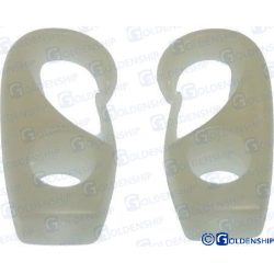 GANCHO NYLON Ø 8 mm BLANCO (PACK 2)