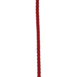 CABO POLIESTER 4 MM ROJO 12 M