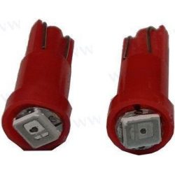 BOMBILLA 12V, 1.2W ROJO (PACK 2)